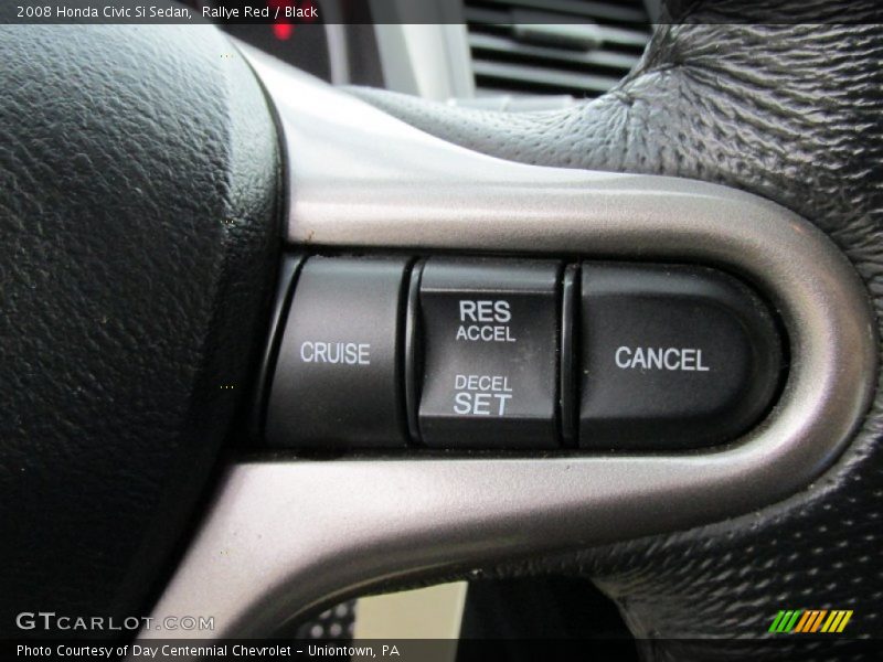 Rallye Red / Black 2008 Honda Civic Si Sedan