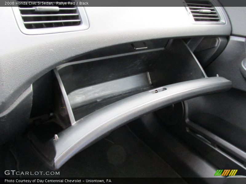 Rallye Red / Black 2008 Honda Civic Si Sedan