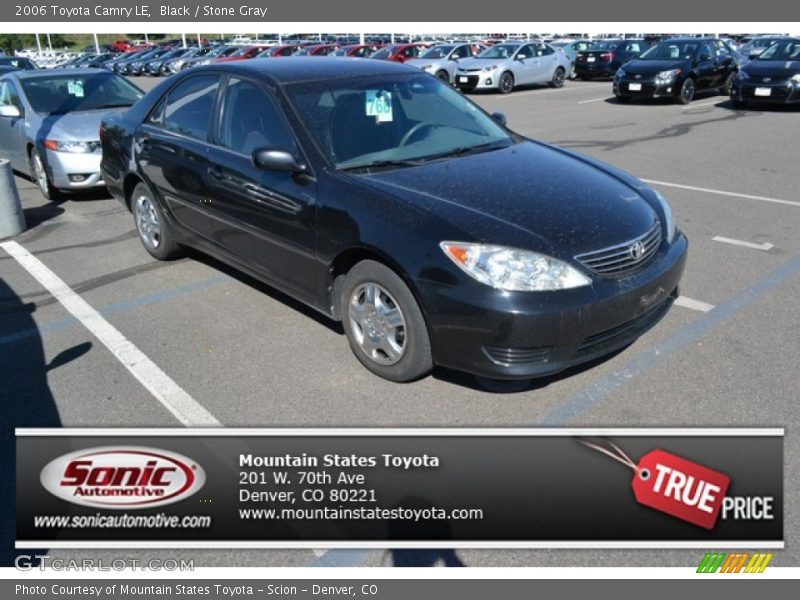 Black / Stone Gray 2006 Toyota Camry LE