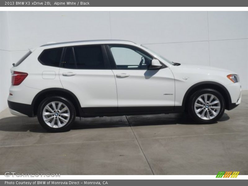 Alpine White / Black 2013 BMW X3 xDrive 28i