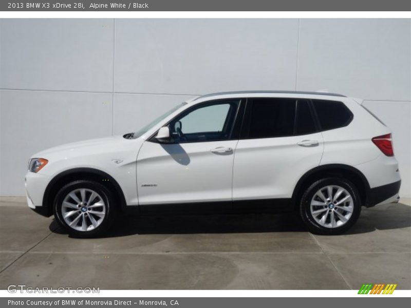 Alpine White / Black 2013 BMW X3 xDrive 28i