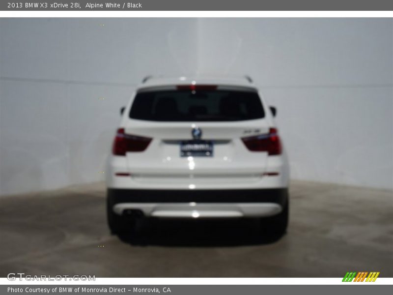 Alpine White / Black 2013 BMW X3 xDrive 28i