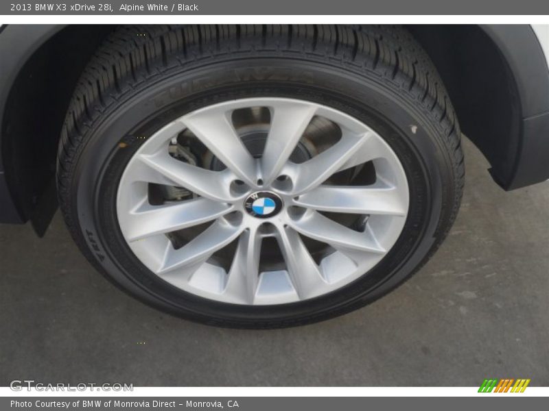 Alpine White / Black 2013 BMW X3 xDrive 28i