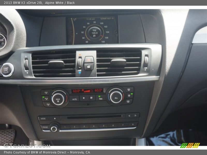 Alpine White / Black 2013 BMW X3 xDrive 28i