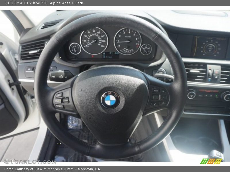 Alpine White / Black 2013 BMW X3 xDrive 28i