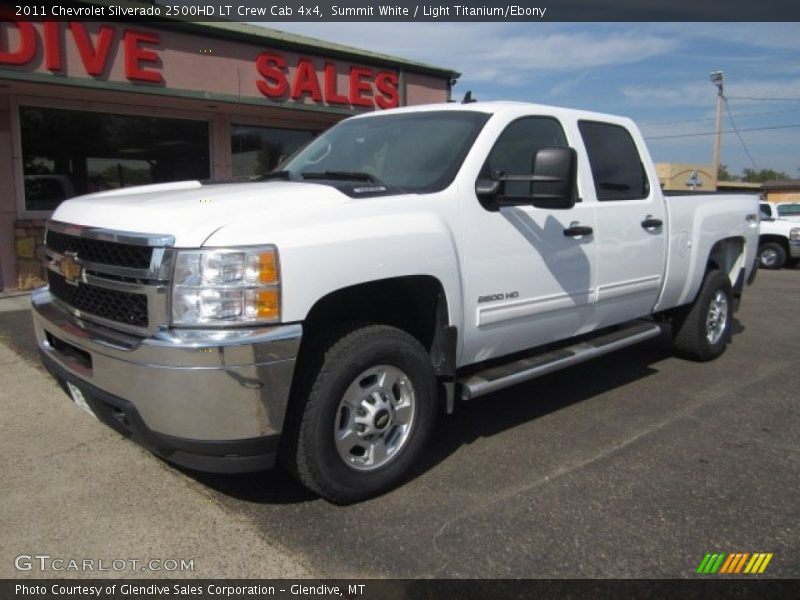 Summit White / Light Titanium/Ebony 2011 Chevrolet Silverado 2500HD LT Crew Cab 4x4