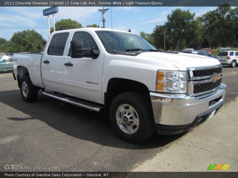 Summit White / Light Titanium/Ebony 2011 Chevrolet Silverado 2500HD LT Crew Cab 4x4