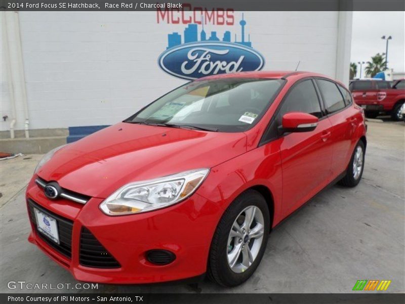 Race Red / Charcoal Black 2014 Ford Focus SE Hatchback