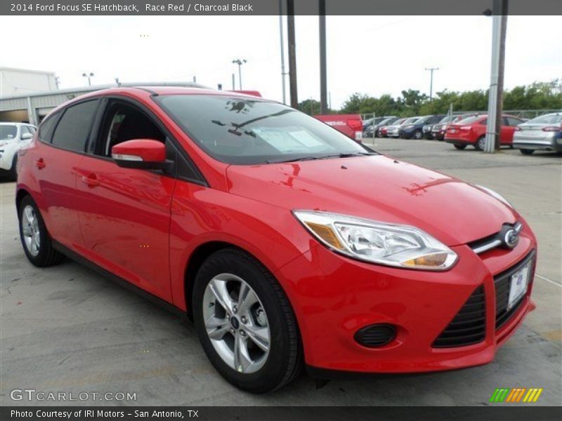 Race Red / Charcoal Black 2014 Ford Focus SE Hatchback