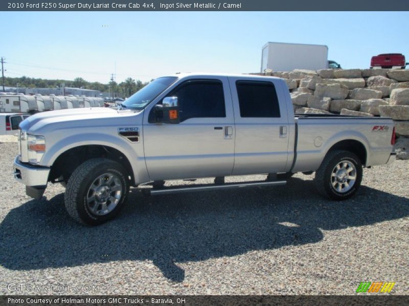 Ingot Silver Metallic / Camel 2010 Ford F250 Super Duty Lariat Crew Cab 4x4