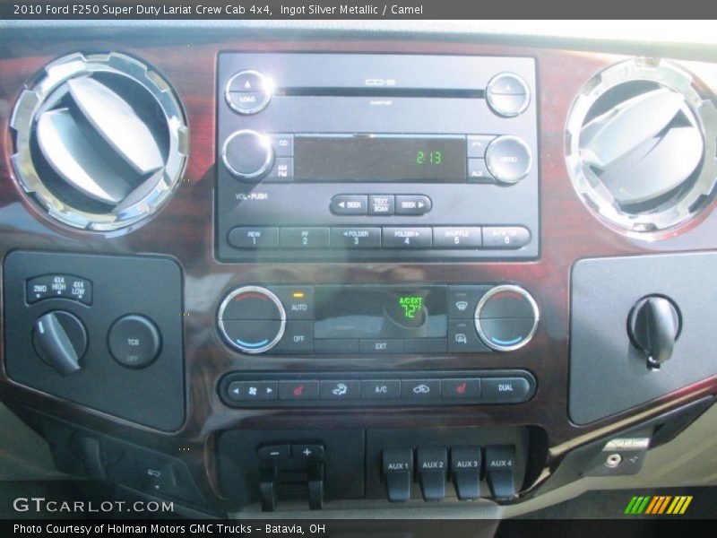 Ingot Silver Metallic / Camel 2010 Ford F250 Super Duty Lariat Crew Cab 4x4