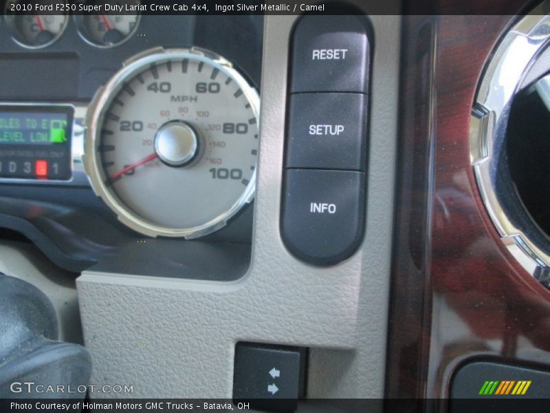 Ingot Silver Metallic / Camel 2010 Ford F250 Super Duty Lariat Crew Cab 4x4