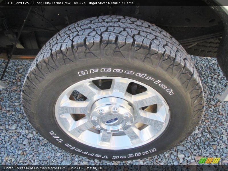 Ingot Silver Metallic / Camel 2010 Ford F250 Super Duty Lariat Crew Cab 4x4