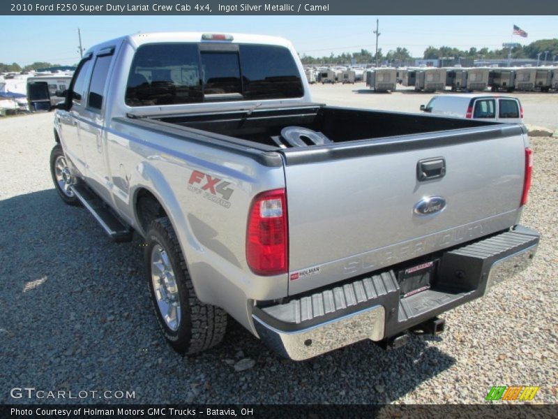 Ingot Silver Metallic / Camel 2010 Ford F250 Super Duty Lariat Crew Cab 4x4