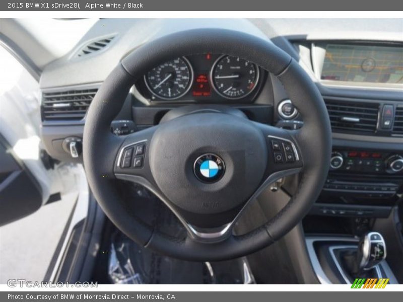 Alpine White / Black 2015 BMW X1 sDrive28i
