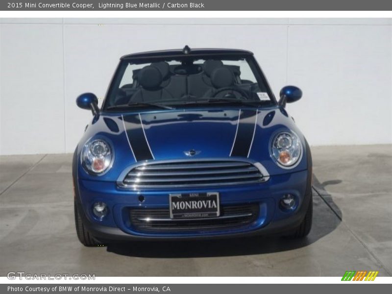 Lightning Blue Metallic / Carbon Black 2015 Mini Convertible Cooper