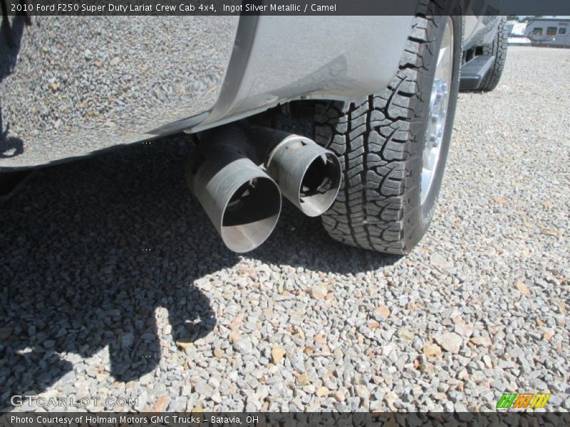 Ingot Silver Metallic / Camel 2010 Ford F250 Super Duty Lariat Crew Cab 4x4