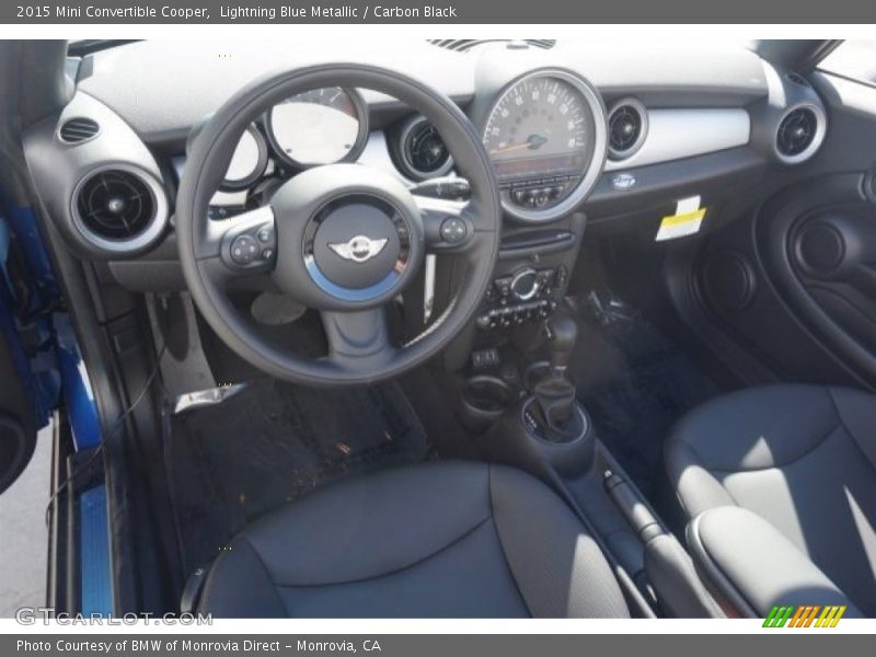 Lightning Blue Metallic / Carbon Black 2015 Mini Convertible Cooper