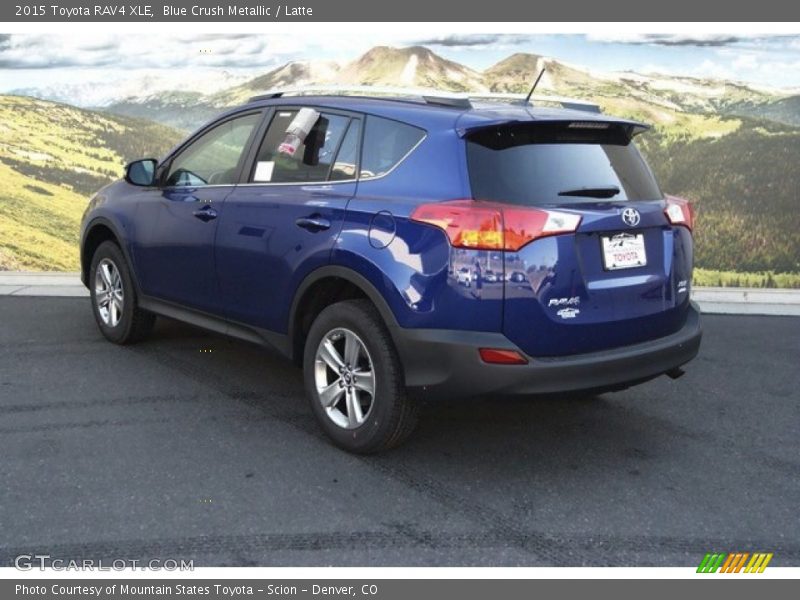 Blue Crush Metallic / Latte 2015 Toyota RAV4 XLE