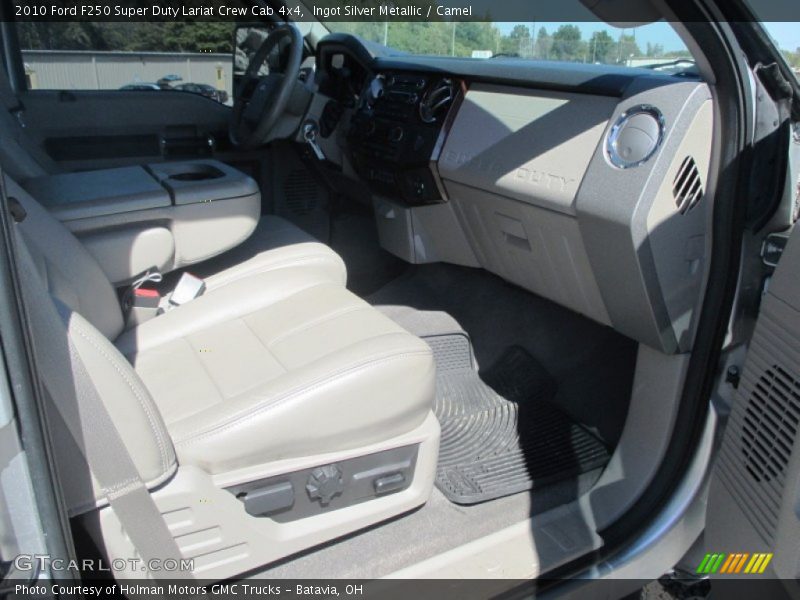 Ingot Silver Metallic / Camel 2010 Ford F250 Super Duty Lariat Crew Cab 4x4