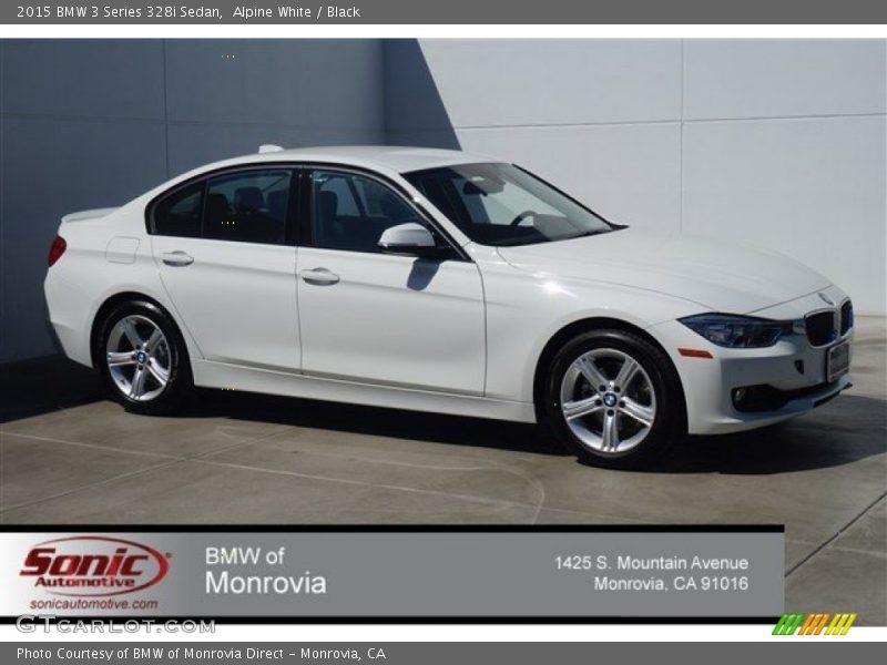 Alpine White / Black 2015 BMW 3 Series 328i Sedan