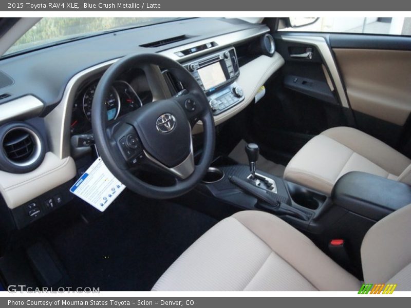 Blue Crush Metallic / Latte 2015 Toyota RAV4 XLE