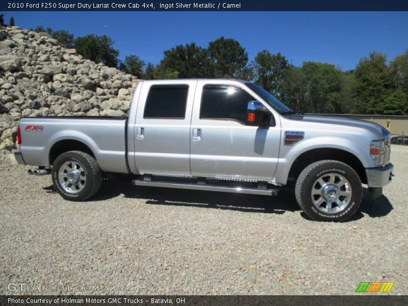 Ingot Silver Metallic / Camel 2010 Ford F250 Super Duty Lariat Crew Cab 4x4