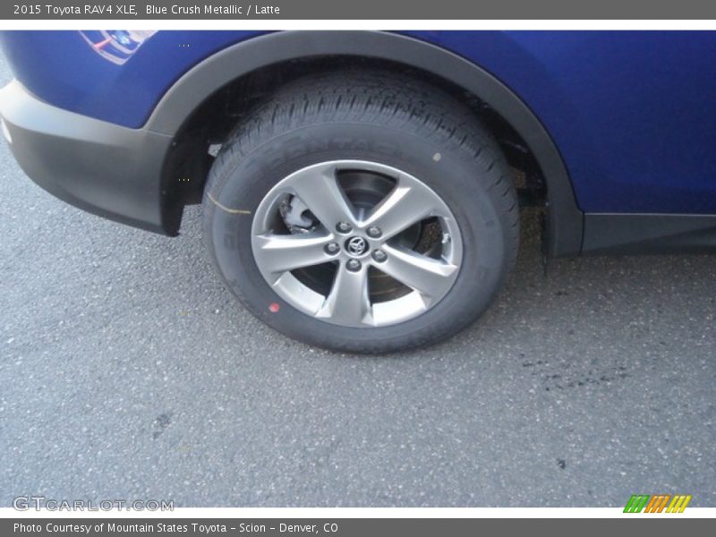 Blue Crush Metallic / Latte 2015 Toyota RAV4 XLE