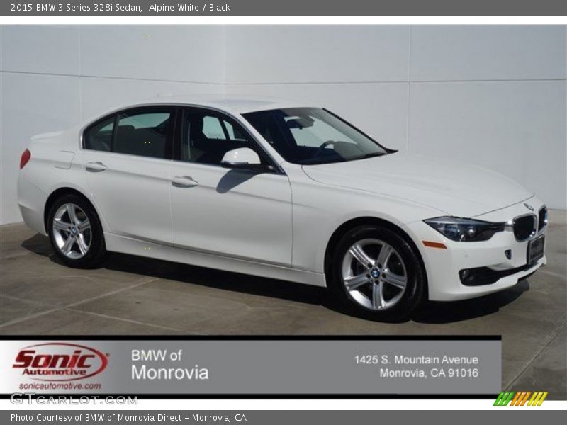 Alpine White / Black 2015 BMW 3 Series 328i Sedan