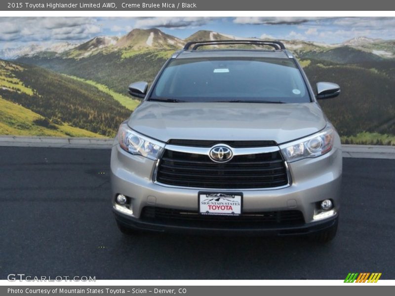 Creme Brulee Mica / Black 2015 Toyota Highlander Limited AWD