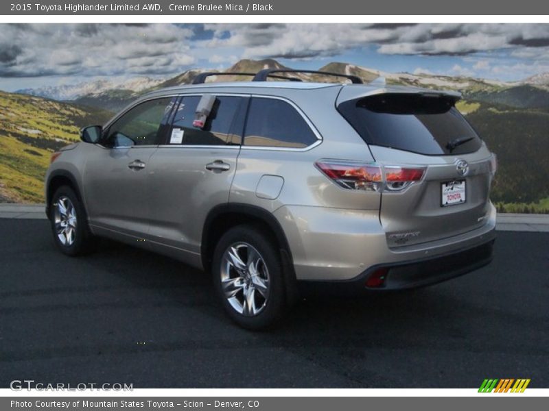 Creme Brulee Mica / Black 2015 Toyota Highlander Limited AWD