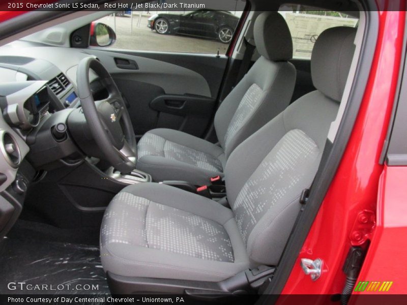 Red Hot / Jet Black/Dark Titanium 2015 Chevrolet Sonic LS Sedan