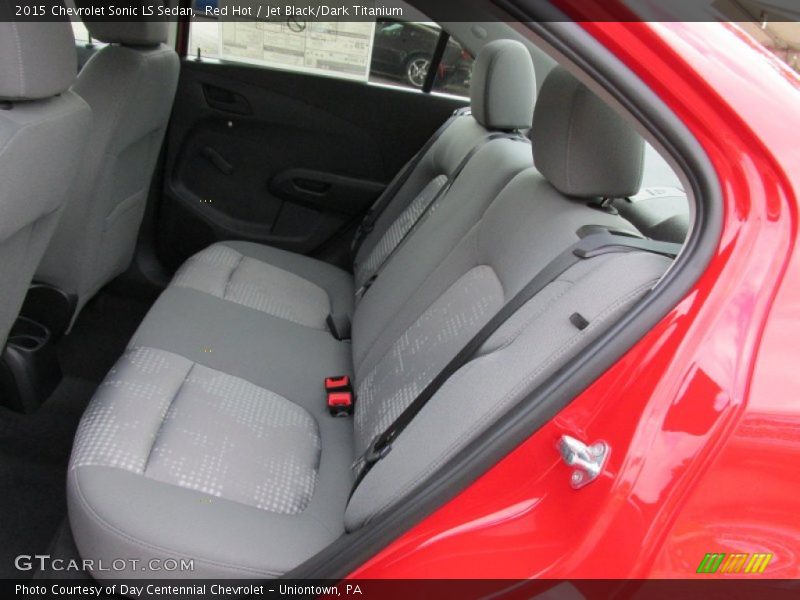 Red Hot / Jet Black/Dark Titanium 2015 Chevrolet Sonic LS Sedan