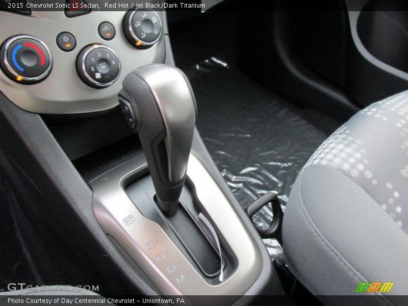 Red Hot / Jet Black/Dark Titanium 2015 Chevrolet Sonic LS Sedan