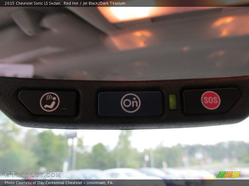 Red Hot / Jet Black/Dark Titanium 2015 Chevrolet Sonic LS Sedan