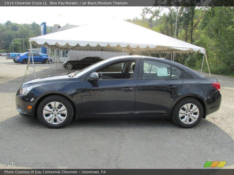 Blue Ray Metallic / Jet Black/Medium Titanium 2014 Chevrolet Cruze LS