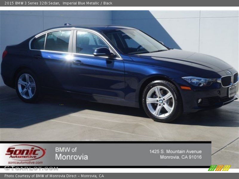 Imperial Blue Metallic / Black 2015 BMW 3 Series 328i Sedan