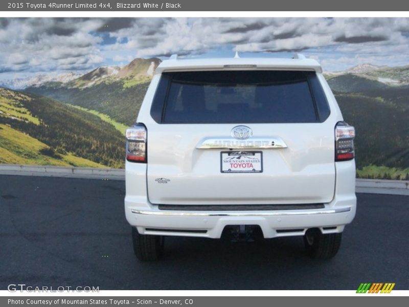 Blizzard White / Black 2015 Toyota 4Runner Limited 4x4