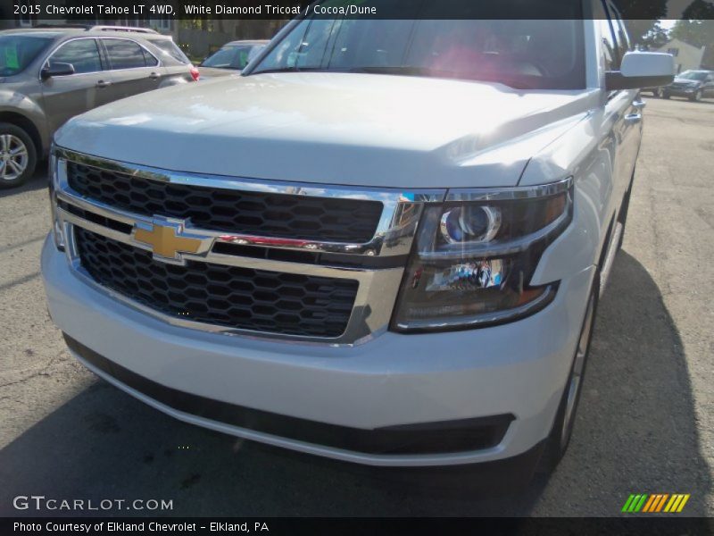 White Diamond Tricoat / Cocoa/Dune 2015 Chevrolet Tahoe LT 4WD
