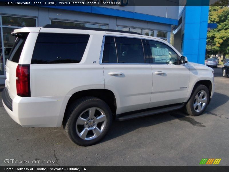 White Diamond Tricoat / Cocoa/Dune 2015 Chevrolet Tahoe LT 4WD