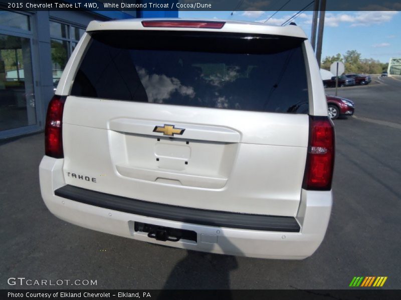 White Diamond Tricoat / Cocoa/Dune 2015 Chevrolet Tahoe LT 4WD