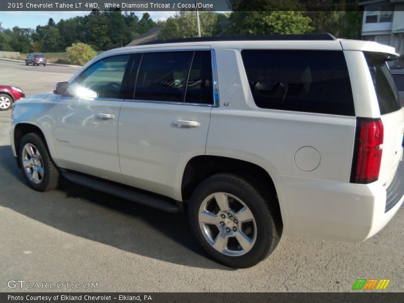 White Diamond Tricoat / Cocoa/Dune 2015 Chevrolet Tahoe LT 4WD