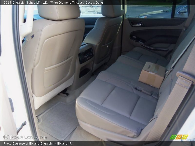White Diamond Tricoat / Cocoa/Dune 2015 Chevrolet Tahoe LT 4WD