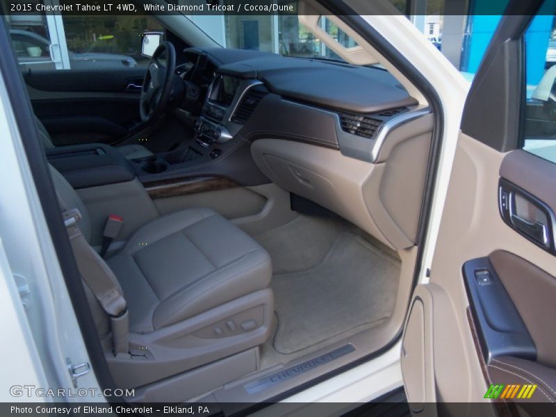 White Diamond Tricoat / Cocoa/Dune 2015 Chevrolet Tahoe LT 4WD