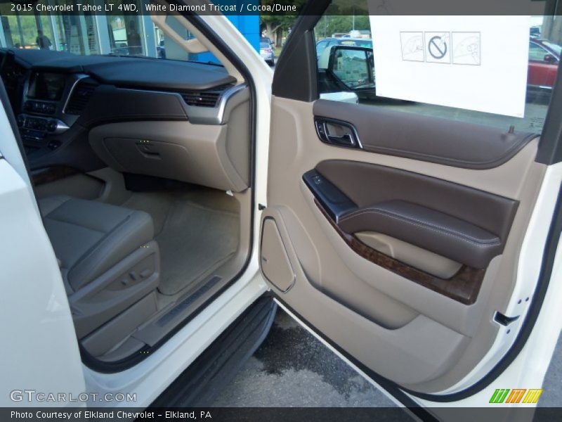 White Diamond Tricoat / Cocoa/Dune 2015 Chevrolet Tahoe LT 4WD