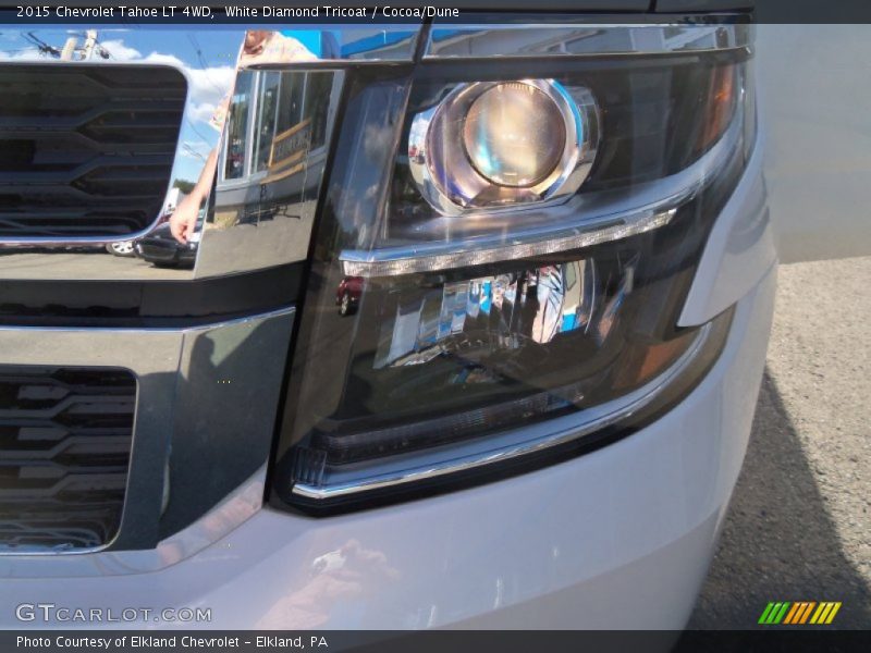 White Diamond Tricoat / Cocoa/Dune 2015 Chevrolet Tahoe LT 4WD