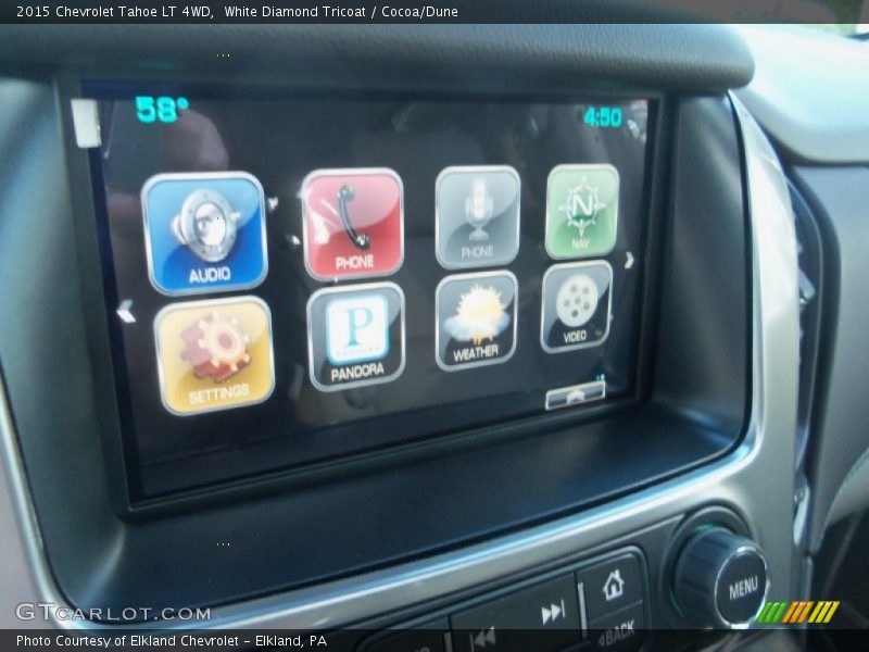 White Diamond Tricoat / Cocoa/Dune 2015 Chevrolet Tahoe LT 4WD