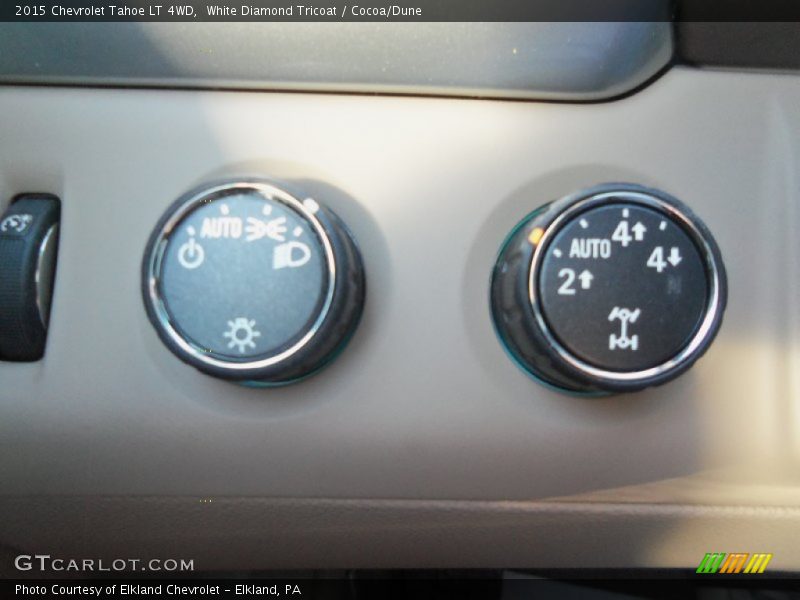 White Diamond Tricoat / Cocoa/Dune 2015 Chevrolet Tahoe LT 4WD
