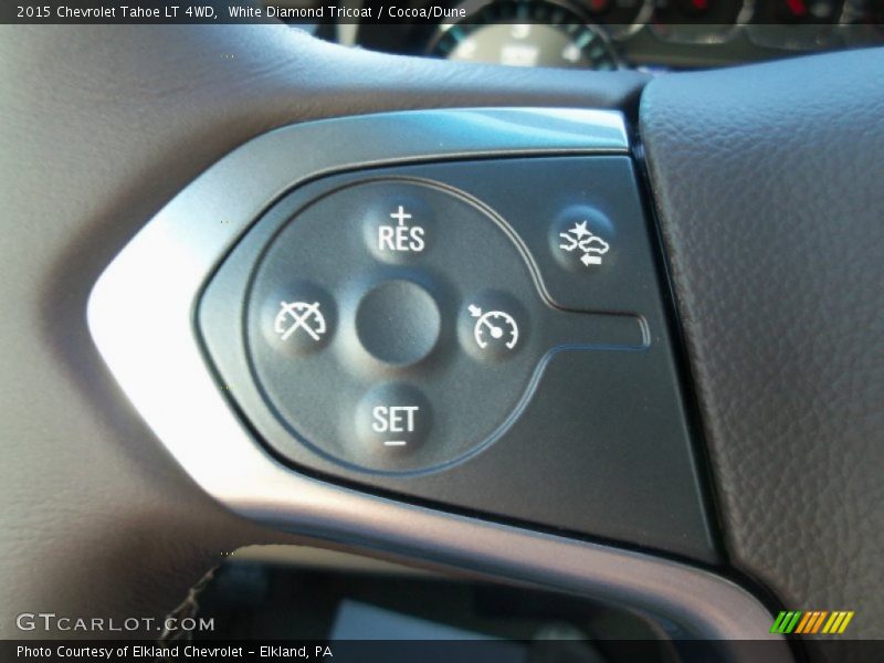 White Diamond Tricoat / Cocoa/Dune 2015 Chevrolet Tahoe LT 4WD