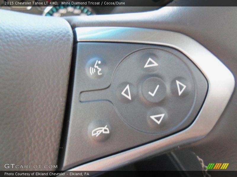 White Diamond Tricoat / Cocoa/Dune 2015 Chevrolet Tahoe LT 4WD